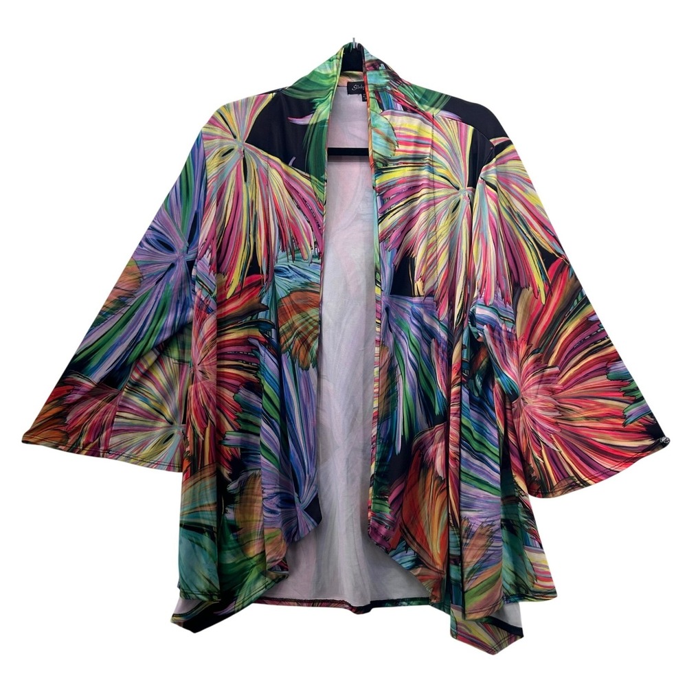 Slinky Brand Maximalist Cardigan‎ Colorful 1X